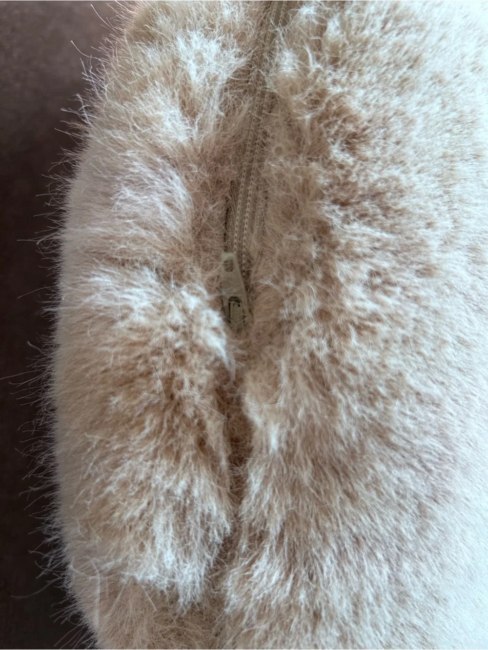 16” Round Faux Fur Pillow